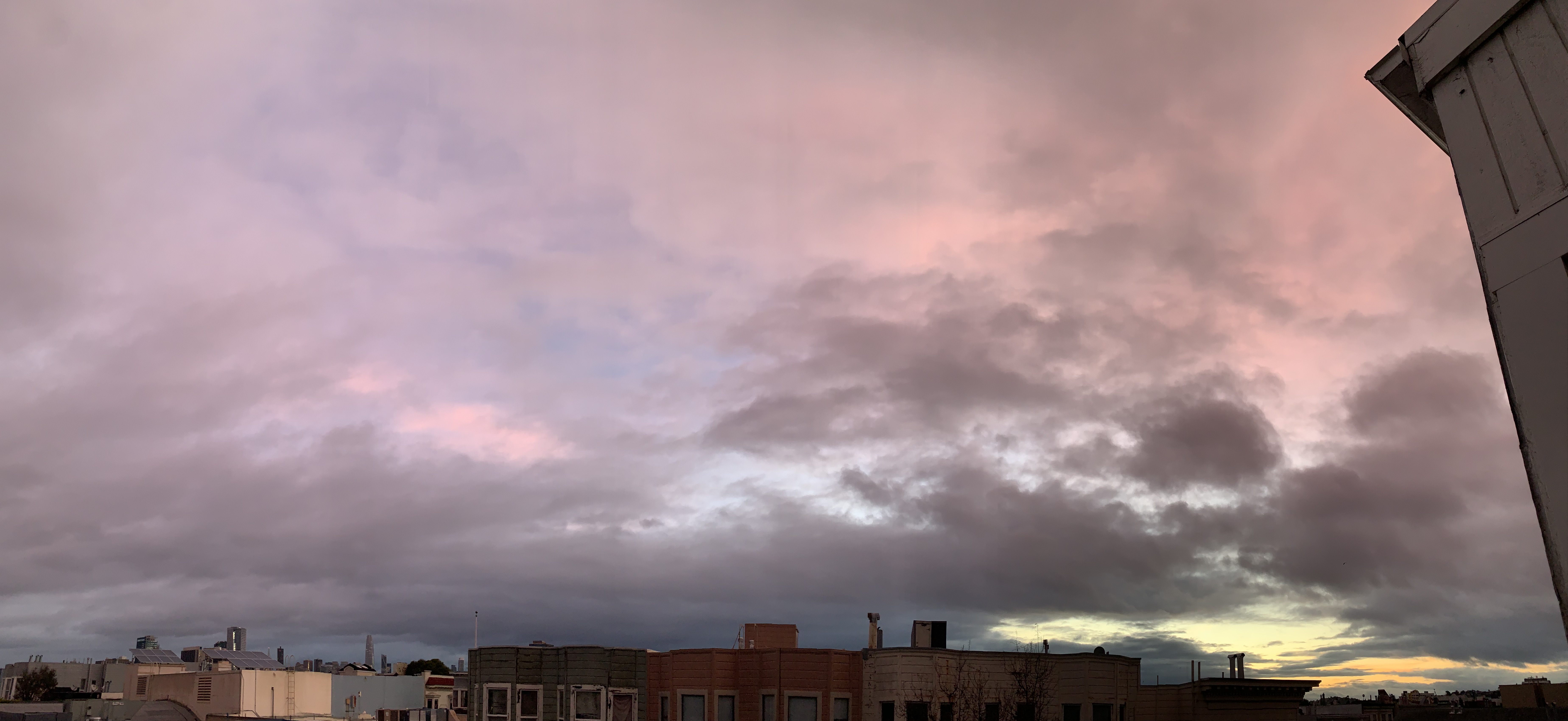 Panorama facing east/south-east